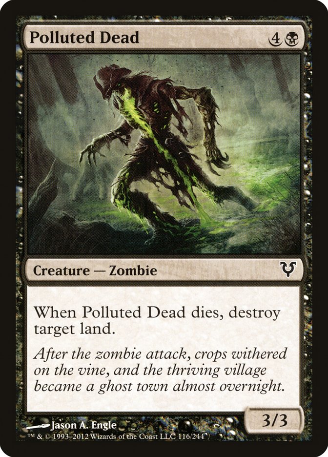 Polluted Dead [Avacyn Restored] Magic: The Gathering