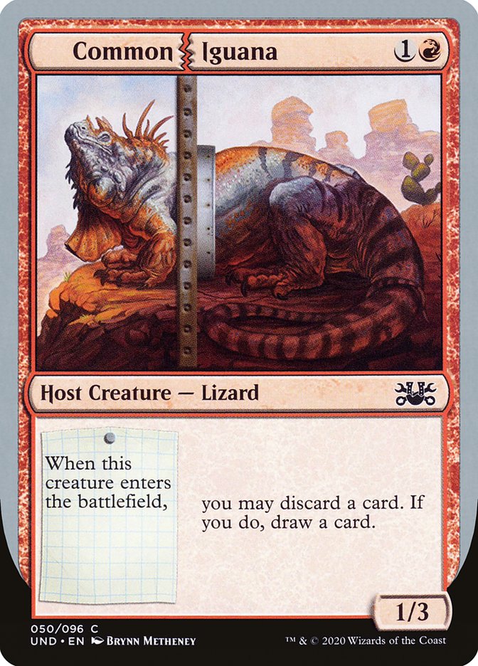 Common Iguana [Unsanctioned] Magic: The Gathering