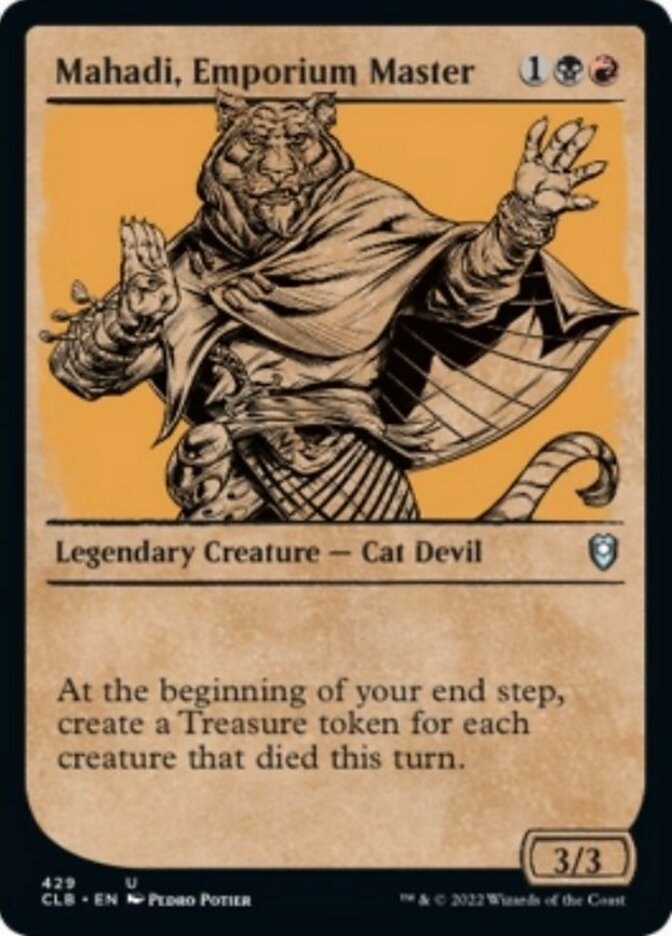 Mahadi, Emporium Master (Showcase) [Commander Legends: Battle for Baldur's Gate] Magic: The Gathering
