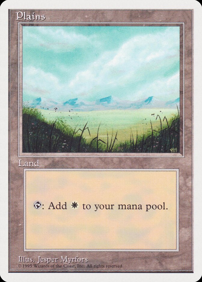 Plains (No Trees, Signature on Bottom Right) [Rivals Quick Start Set] Magic: The Gathering