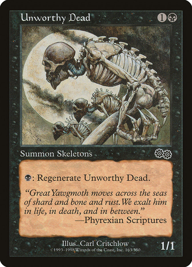 Unworthy Dead [Urza's Saga] Magic: The Gathering