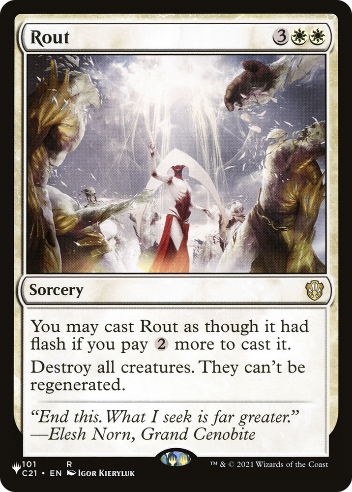 Rout (C21) [The List] Magic: The Gathering