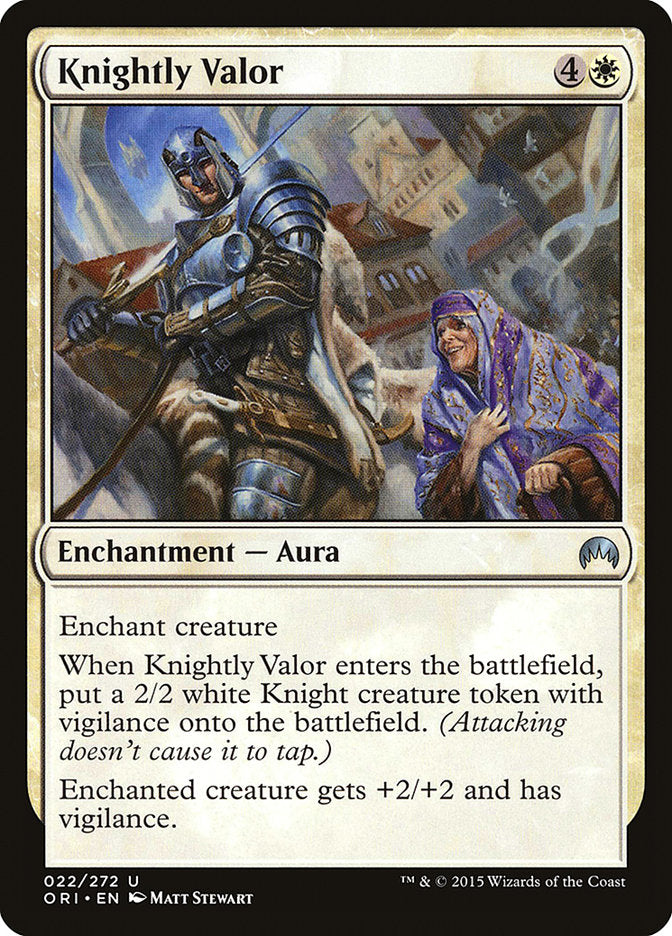 Knightly Valor [Magic Origins] Magic: The Gathering