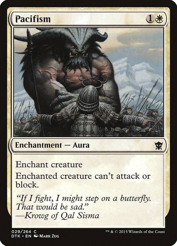 Pacifism [Dragons of Tarkir] Magic: The Gathering