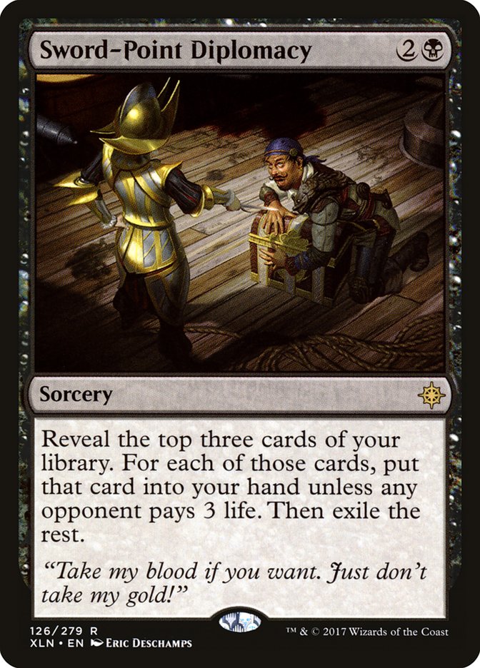 Sword-Point Diplomacy [Ixalan] Magic: The Gathering