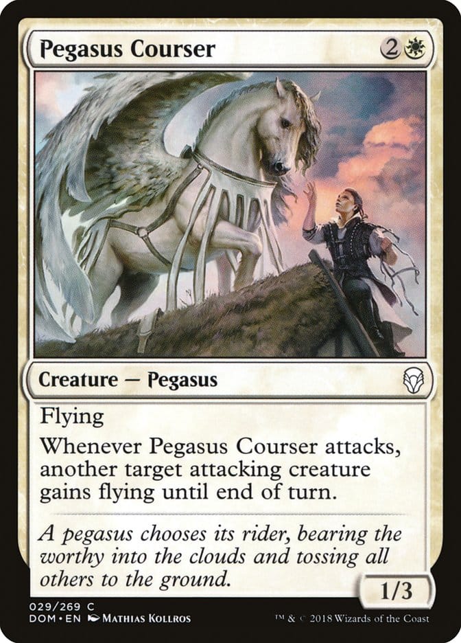 Pegasus Courser [Dominaria] Magic: The Gathering