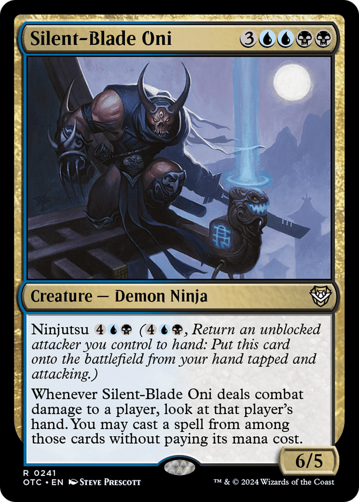 Silent-Blade Oni [Outlaws of Thunder Junction Commander] Magic: The Gathering
