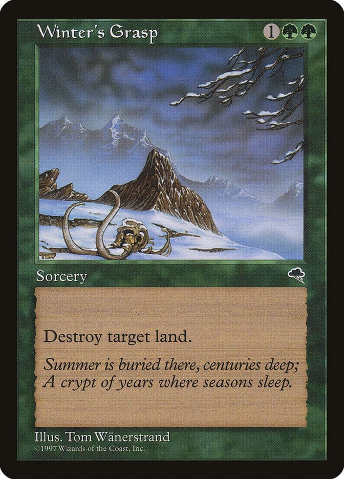 Winter's Grasp [Tempest] Magic: The Gathering