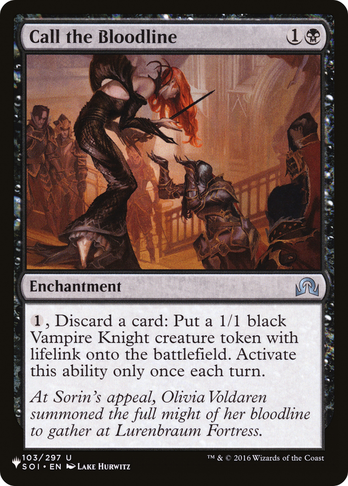 Call the Bloodline [The List] Magic: The Gathering