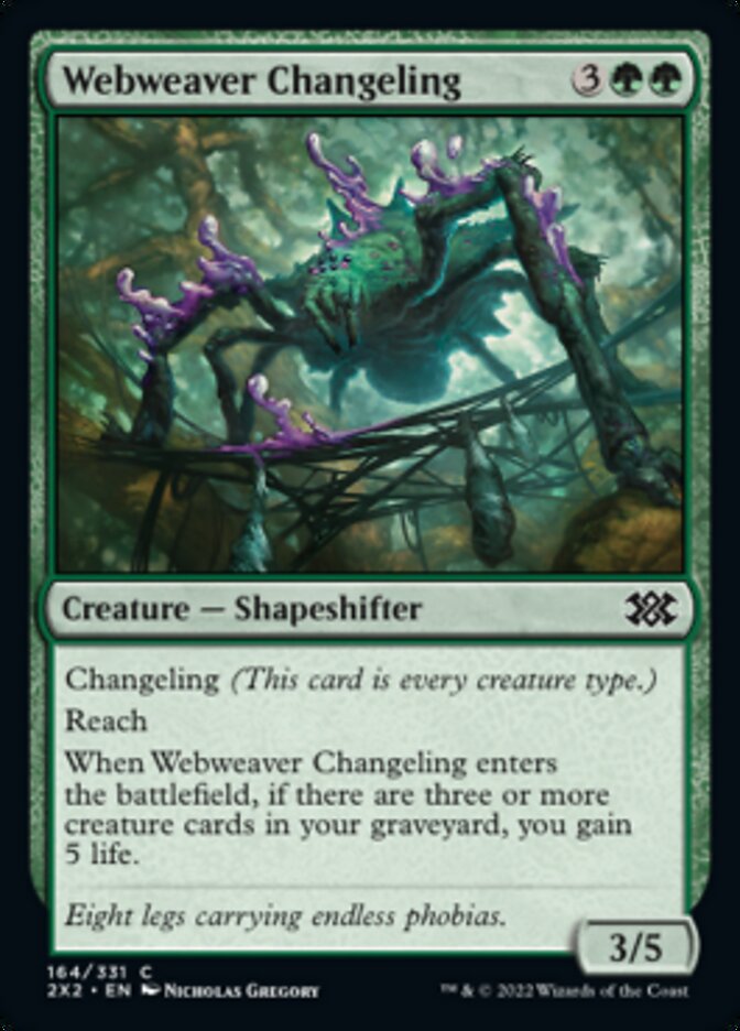 Webweaver Changeling [Double Masters 2022] Magic: The Gathering