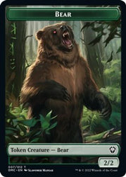 Kavu // Bear Double-Sided Token [Dominaria United Commander Tokens] Magic: The Gathering