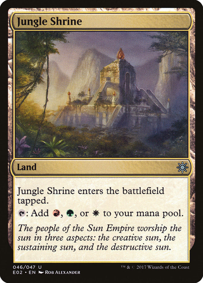 Jungle Shrine [Explorers of Ixalan] Magic: The Gathering