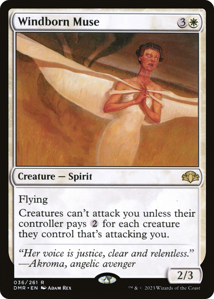 Windborn Muse [Dominaria Remastered] Magic: The Gathering