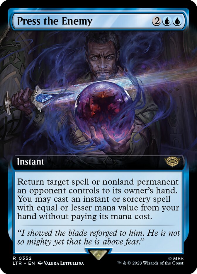 Press the Enemy (Extended Art) [The Lord of the Rings: Tales of Middle-Earth] Magic: The Gathering
