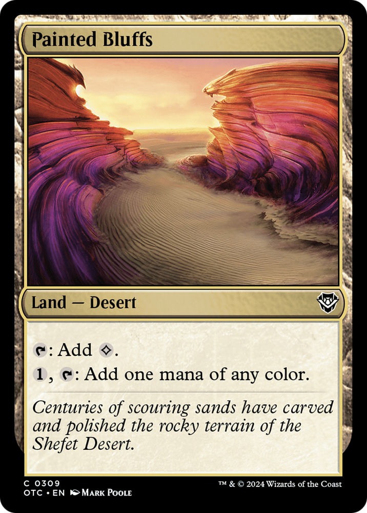 Painted Bluffs [Outlaws of Thunder Junction Commander] Magic: The Gathering