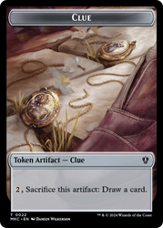 Clue // Insect (0017) Double-Sided Token [Murders at Karlov Manor Commander Tokens] Magic: The Gathering