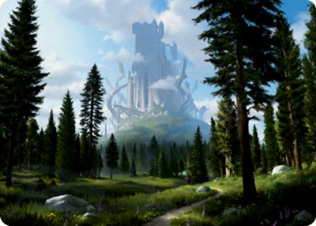 Forest (278) Art Card [Dungeons & Dragons: Adventures in the Forgotten Realms Art Series] Magic: The Gathering