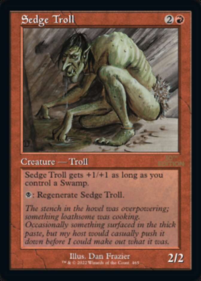 Sedge Troll (Retro) [30th Anniversary Edition] Magic: The Gathering