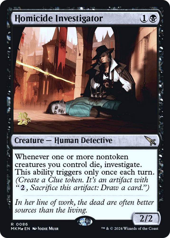 Homicide Investigator [Murders at Karlov Manor Prerelease Promos] Magic: The Gathering