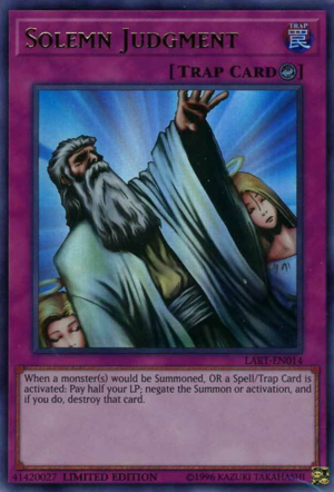 Solemn Judgment [LART-EN014] Ultra Rare Yu-Gi-Oh!
