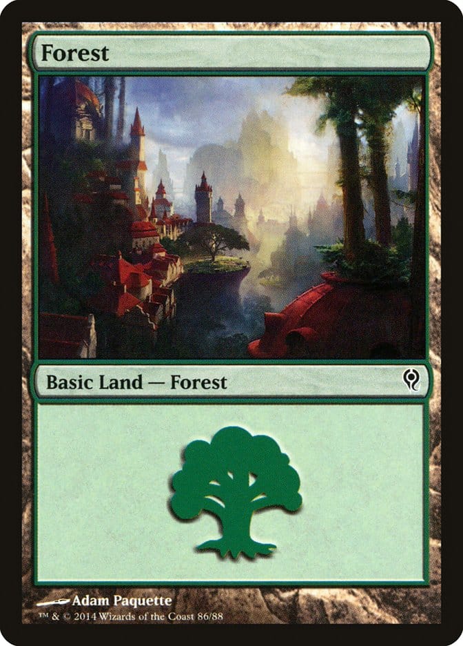 Forest (86) [Duel Decks: Jace vs. Vraska] Magic: The Gathering