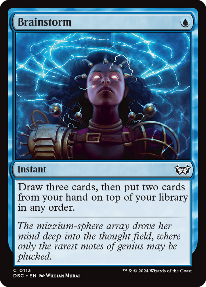 Brainstorm [Duskmourn: House of Horror Commander] Magic: The Gathering