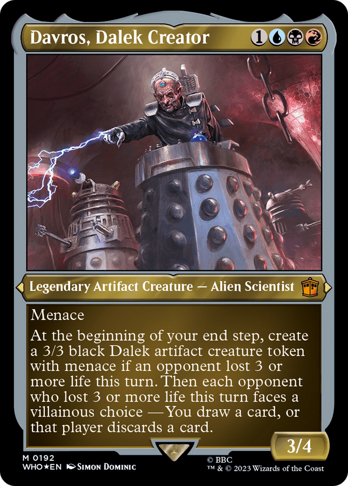 Davros, Dalek Creator (Display Commander) - Thick Stock [Doctor Who] Magic: The Gathering