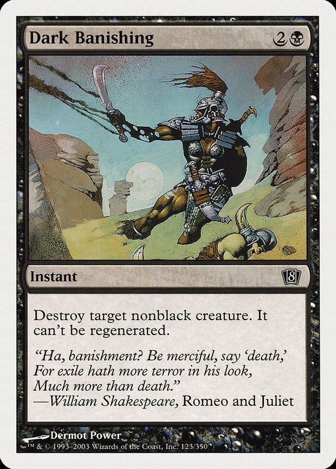 Dark Banishing [Eighth Edition] Magic: The Gathering