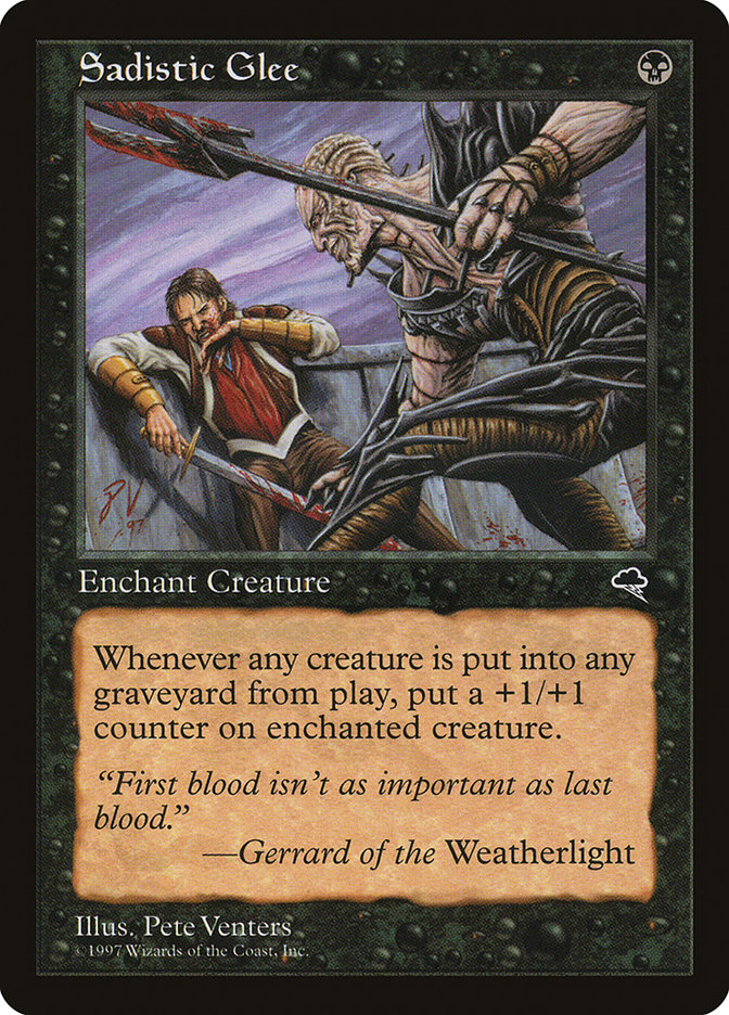 Sadistic Glee [Tempest] Magic: The Gathering