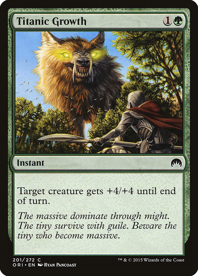 Titanic Growth [Magic Origins] Magic: The Gathering