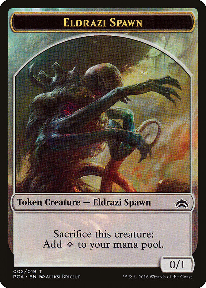 Eldrazi Spawn Token (002/019) [Planechase Anthology Tokens] Magic: The Gathering