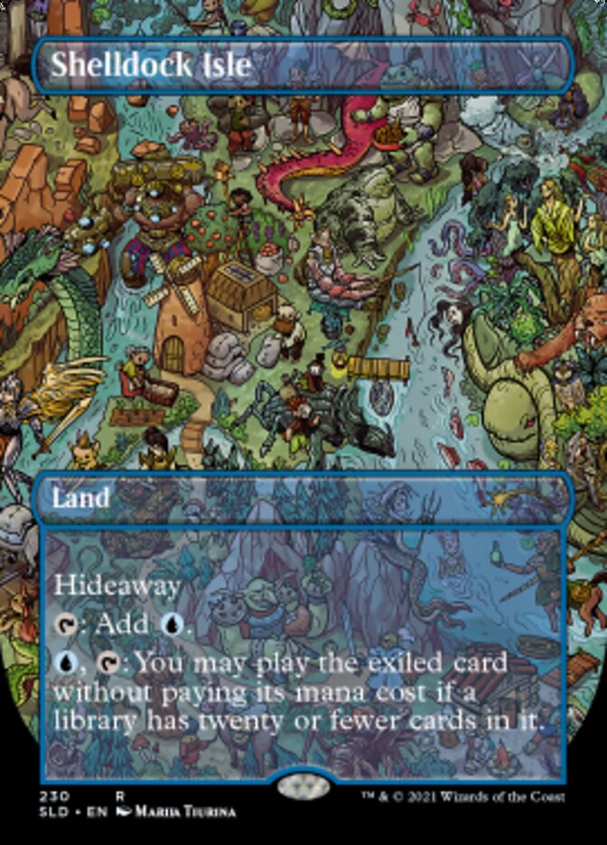 Shelldock Isle (230) (Borderless) [Secret Lair Drop Series] Magic: The Gathering