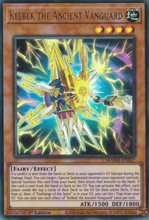 Kelbek the Ancient Vanguard [MAMA-EN027] Ultra Rare - Yugioh Cards For Your TCG Needs!