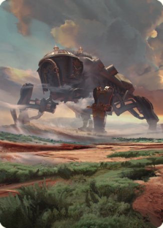 Plains (2) Art Card [The Brothers' War Art Series] Magic: The Gathering
