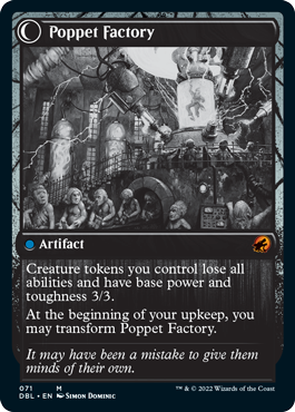 Poppet Stitcher // Poppet Factory [Innistrad: Double Feature] Magic: The Gathering