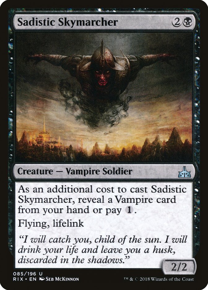 Sadistic Skymarcher [Rivals of Ixalan] Magic: The Gathering