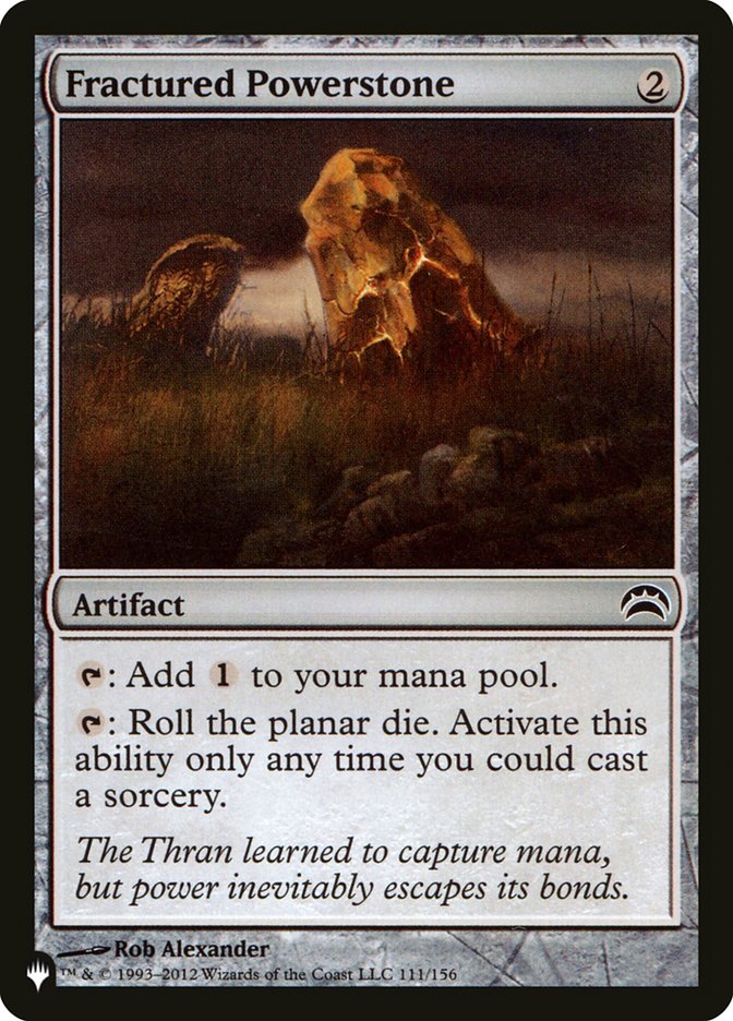 Fractured Powerstone [The List] Magic: The Gathering