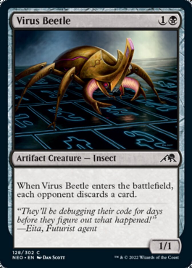 Virus Beetle [Kamigawa: Neon Dynasty] Magic: The Gathering