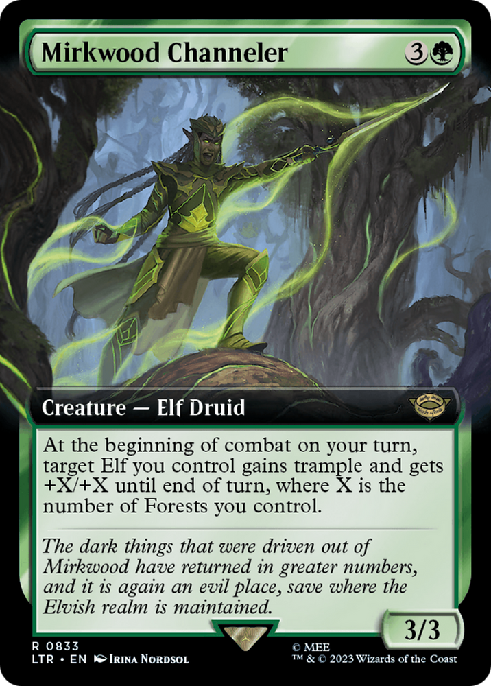 Mirkwood Channeler (Extended Art) [The Lord of the Rings: Tales of Middle-Earth] Magic: The Gathering