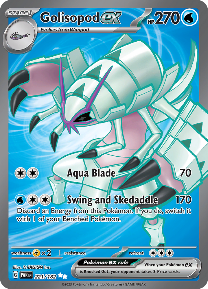 Golisopod ex (221/182) [Scarlet & Violet: Paradox Rift] Pokémon