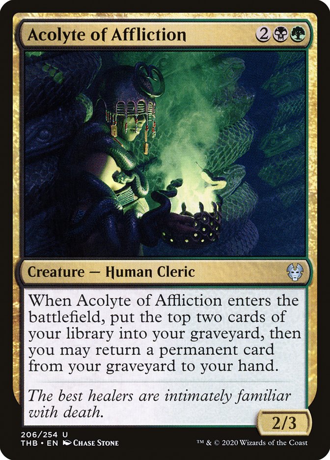 Acolyte of Affliction [Theros Beyond Death] Magic: The Gathering