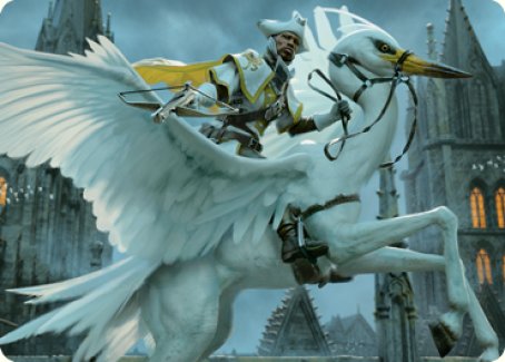 Gryff Rider Art Card [Innistrad: Crimson Vow Art Series] Magic: The Gathering