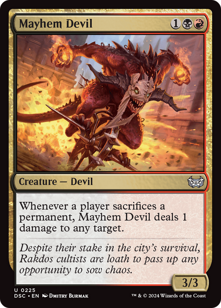 Mayhem Devil [Duskmourn: House of Horror Commander] Magic: The Gathering