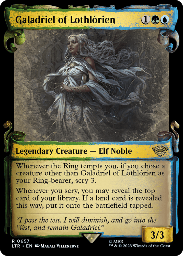 Galadriel of Lothlorien [The Lord of the Rings: Tales of Middle-Earth Showcase Scrolls] Magic: The Gathering