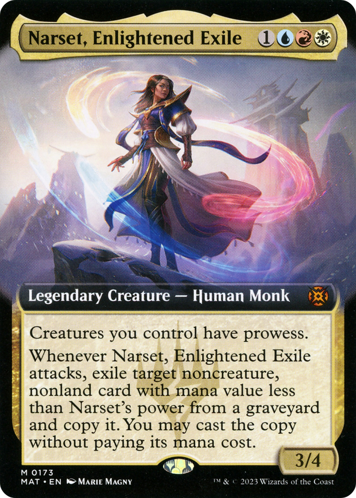 Narset, Enlightened Exile (Extended Art) [March of the Machine: The Aftermath] Magic: The Gathering