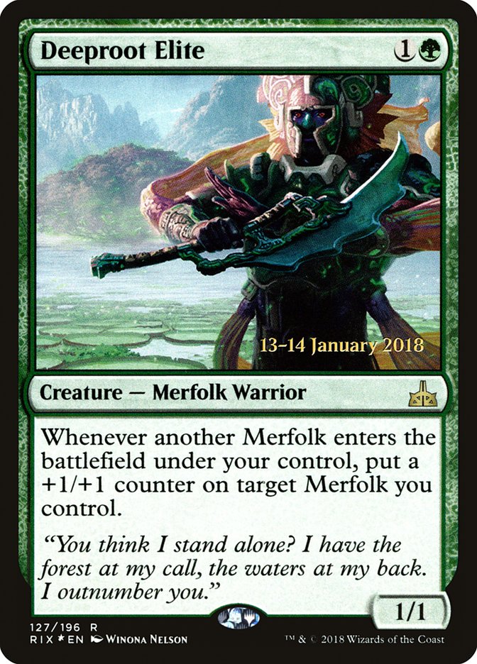 Deeproot Elite [Rivals of Ixalan Prerelease Promos] Magic: The Gathering