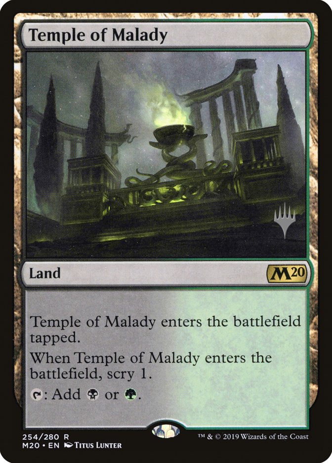 Temple of Malady (Promo Pack) [Core Set 2020 Promos] Magic: The Gathering