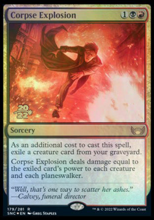 Corpse Explosion [Streets of New Capenna Prerelease Promos] Magic: The Gathering