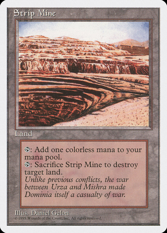 Strip Mine [Fourth Edition] Magic: The Gathering