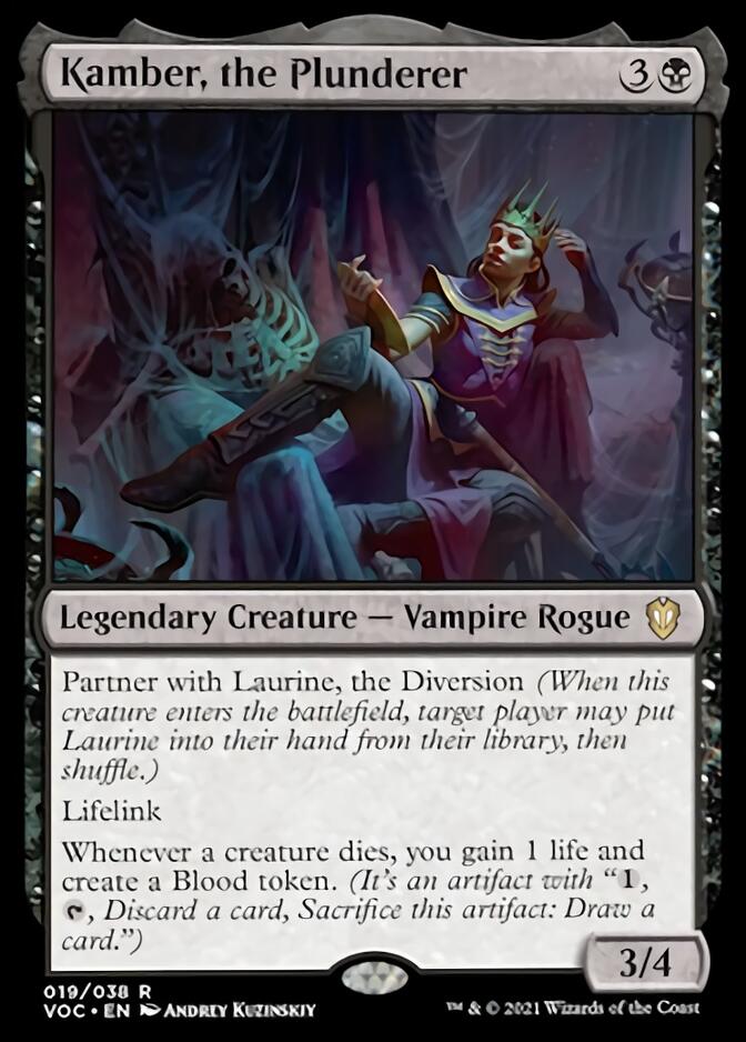 Kamber, the Plunderer [Innistrad: Crimson Vow Commander] Magic: The Gathering